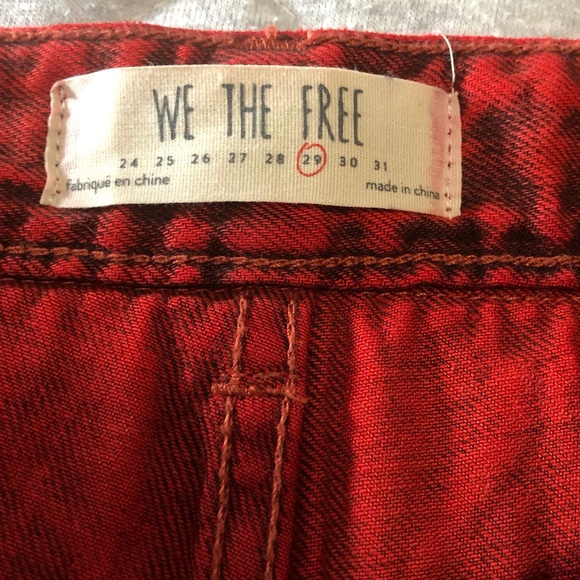 We the free gypsy red cutoff shorts - Picture 7 of 10